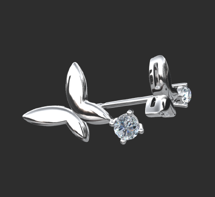 Earrings 2135 | 3d print model