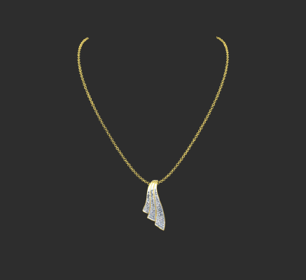 Pendant & Necklace 2137 | 3d print model
