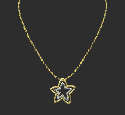 Pendant & Necklace 2143 | 3d print model