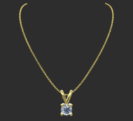 Pendant & Necklace 2144 | 3d print model