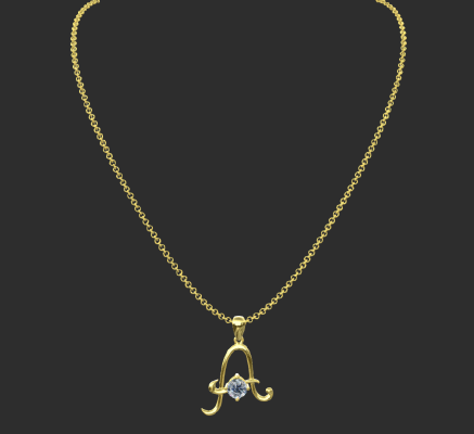 Pendant & Necklace 2145 | 3d print model