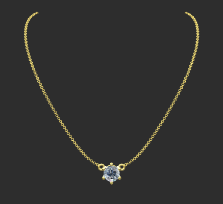 Pendant & Necklace 2146 | 3d print model