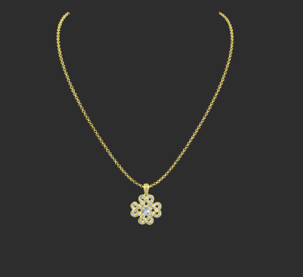 Pendant & Necklace 2150 | 3d print model
