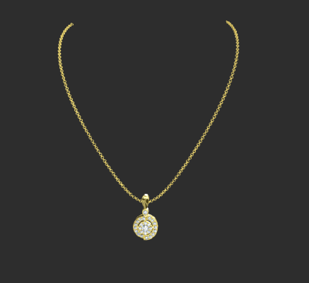 Pendant & Necklace 2156 | 3d print model