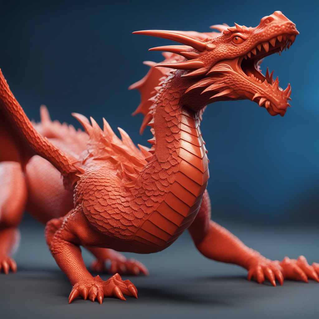 3D Printed Dragon: 3D Model with STL Files to 3D Print