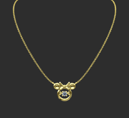 Pendant & Necklace 2165 | 3d print model