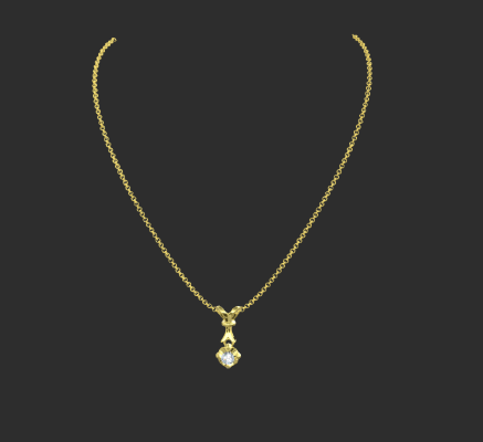 Pendant & Necklace 2178 | 3d print model