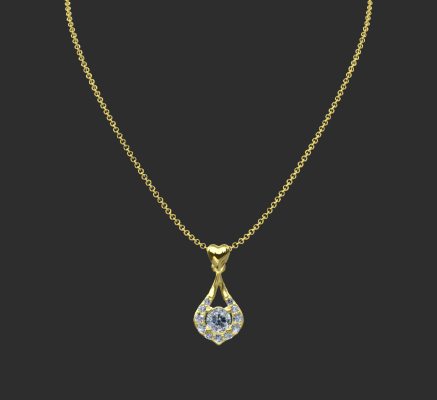 Pendant & Necklace 2180 | 3d print model