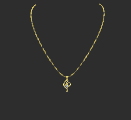 Pendant & Necklace 2191 | 3d print model