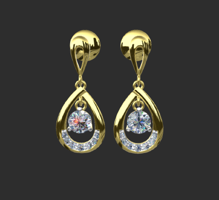 Earrings 2199 | 3d print model