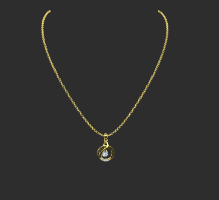 Pendant & Necklace 2201 | 3d print model