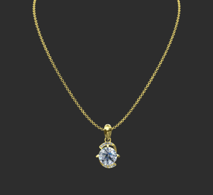 Pendant & Necklace 2212 | 3d print model