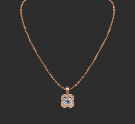 Pendant & Necklace 2214 | 3d print model