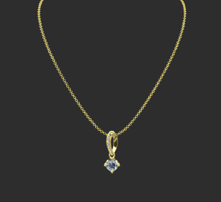 Pendant & Necklace 2219 | 3d print model