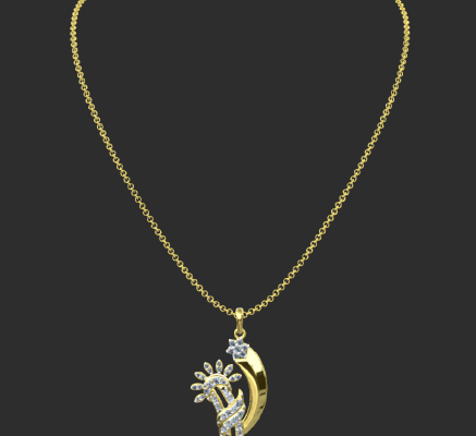 Pendant & Necklace 2225 | 3d print model