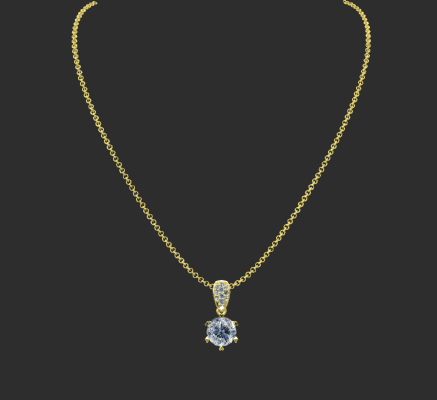 Pendant & Necklace 2226 | 3d print model