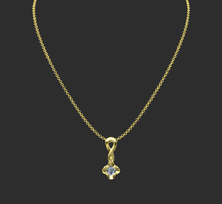 Pendant & Necklace 2227 | 3d print model