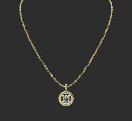 Pendant & Necklace 2245 | 3d print model