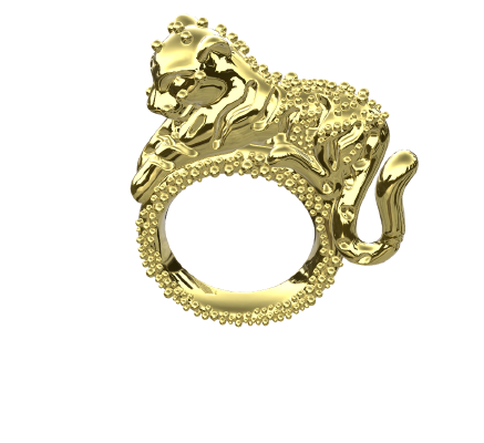 Fashion ring 2249 | 3d print model