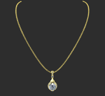 Pendant & Necklace 2251 | 3d print model