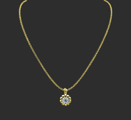 Pendant & Necklace 2256 | 3d print model