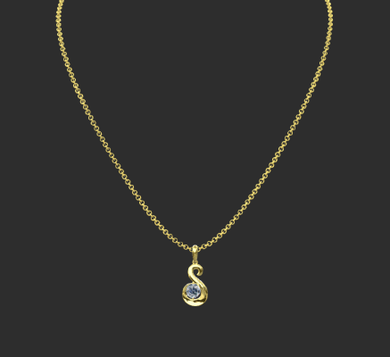 Pendant & Necklace 2259 | 3d print model