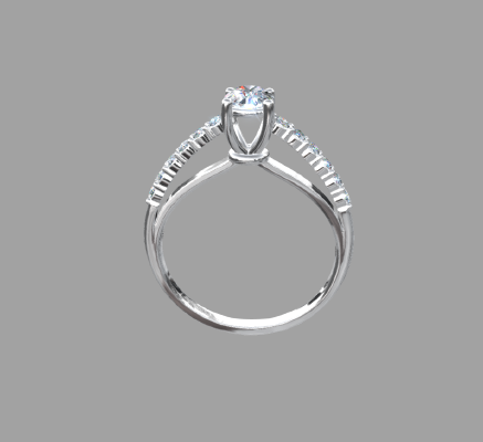 Women rings 2284 | 3d print model