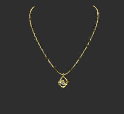 Pendant & Necklace 2288 | 3d print model