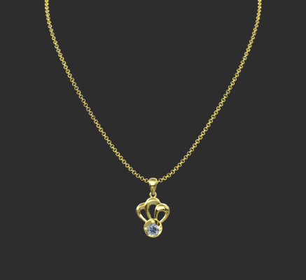 Pendant & Necklace 2294 | 3d print model