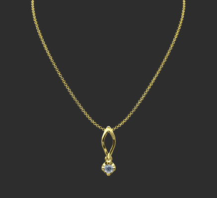 Pendant & Necklace 2303 | 3d print model