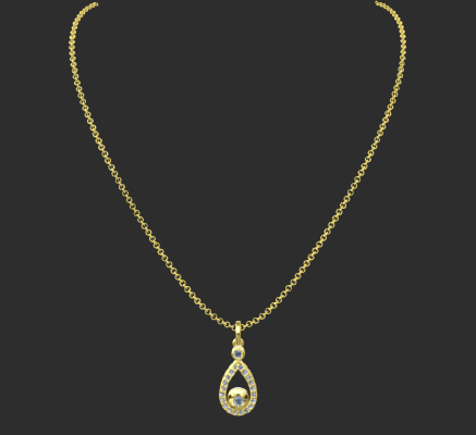 Pendant & Necklace 2310 | 3d print model