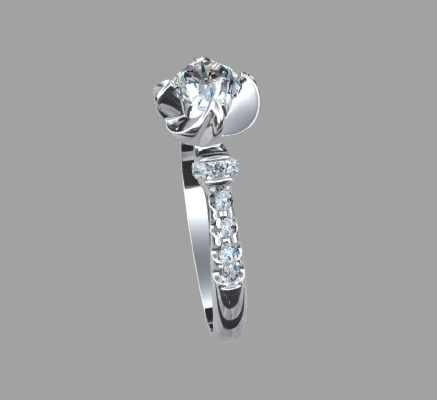 Women rings 2313 | 3d print model