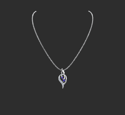 Pendant & Necklace 2318 | 3d print model
