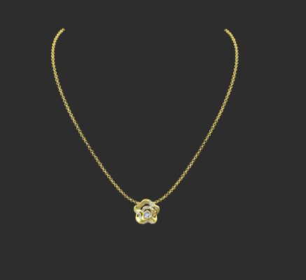 Pendant & Necklace 2320 | 3d print model