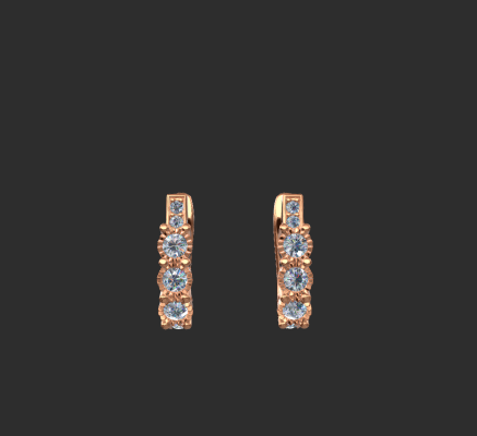 Earrings 2324 | 3d print model
