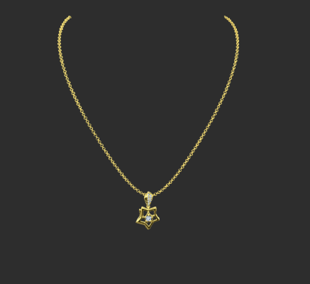 Pendant & Necklace 2337 | 3d print model