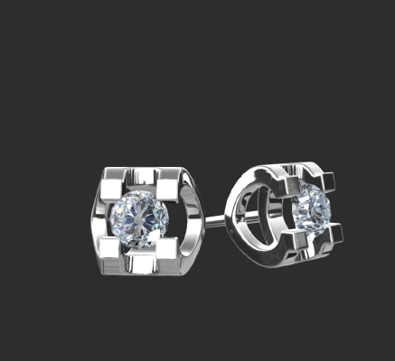 Earrings 2345 | 3d print model