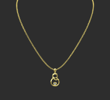 Pendant & Necklace 2349 | 3d print model