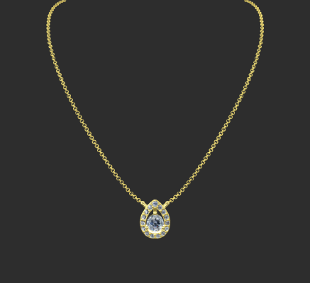Pendant & Necklace 2351 | 3d print model