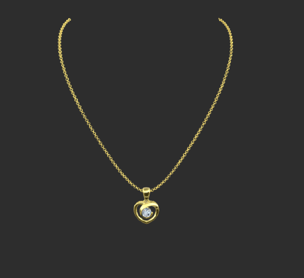 Pendant & Necklace 2374 | 3d print model