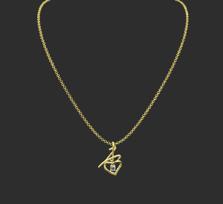 Pendant & Necklace 2375 | 3d print model