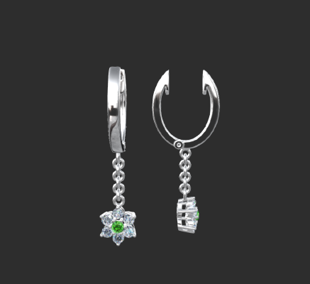 Earrings 2378 | 3d print model