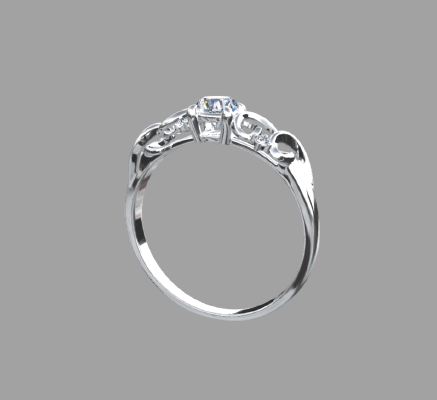 Women rings 2387 | 3d print model