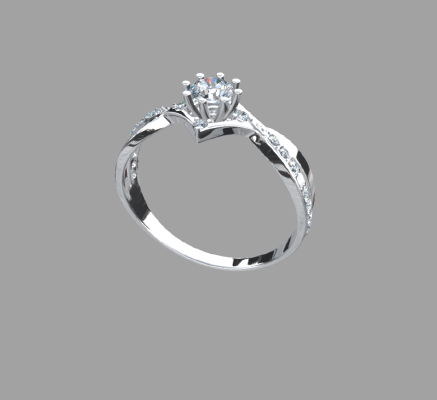 Women rings 2388 | 3d print model