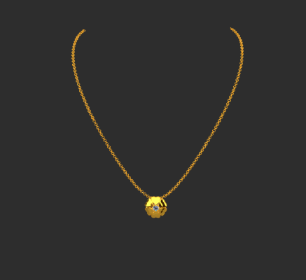 Pendant & Necklace 2394 | 3d print model