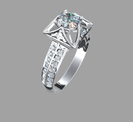 Women rings 2396 | 3d print model