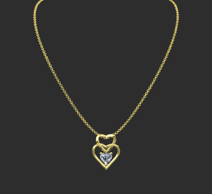 Pendant & Necklace 2410 | 3d print model